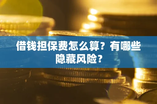 北京借钱担保费怎么算？有哪些隐藏风险？