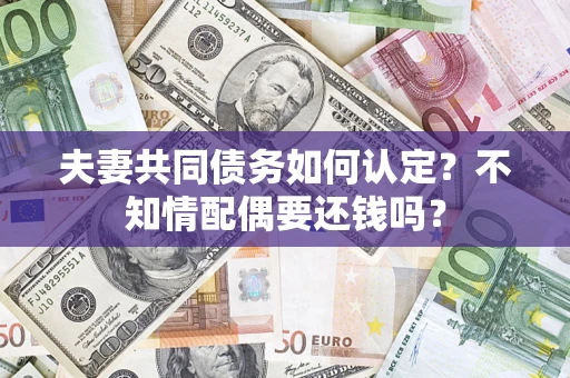 北京夫妻共同债务如何认定？不知情配偶要还钱吗？