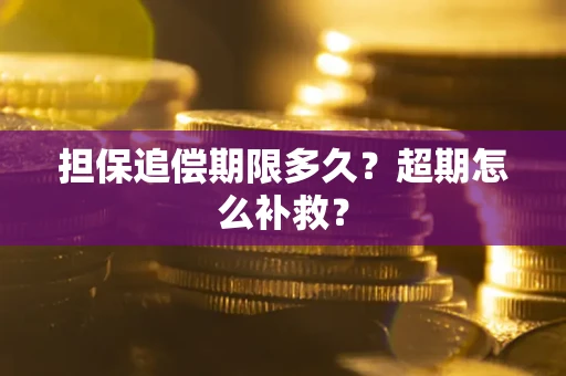 北京担保追偿期限多久？超期怎么补救？