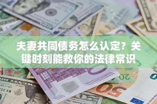 北京夫妻共同债务怎么认定？关键时刻能救你的法律常识